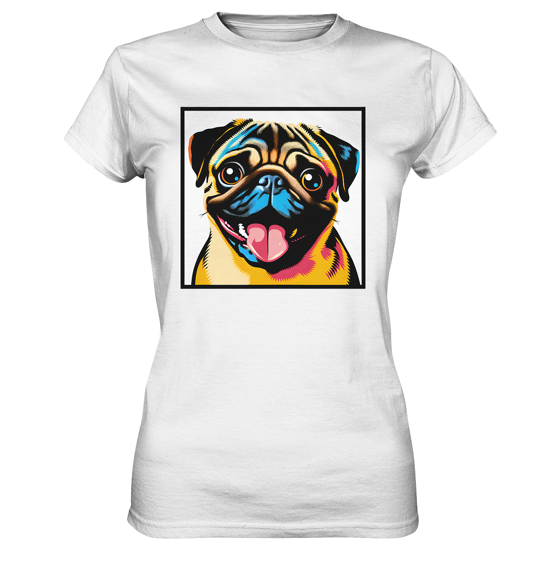Mops Pop Art - Ladies Premium Shirt