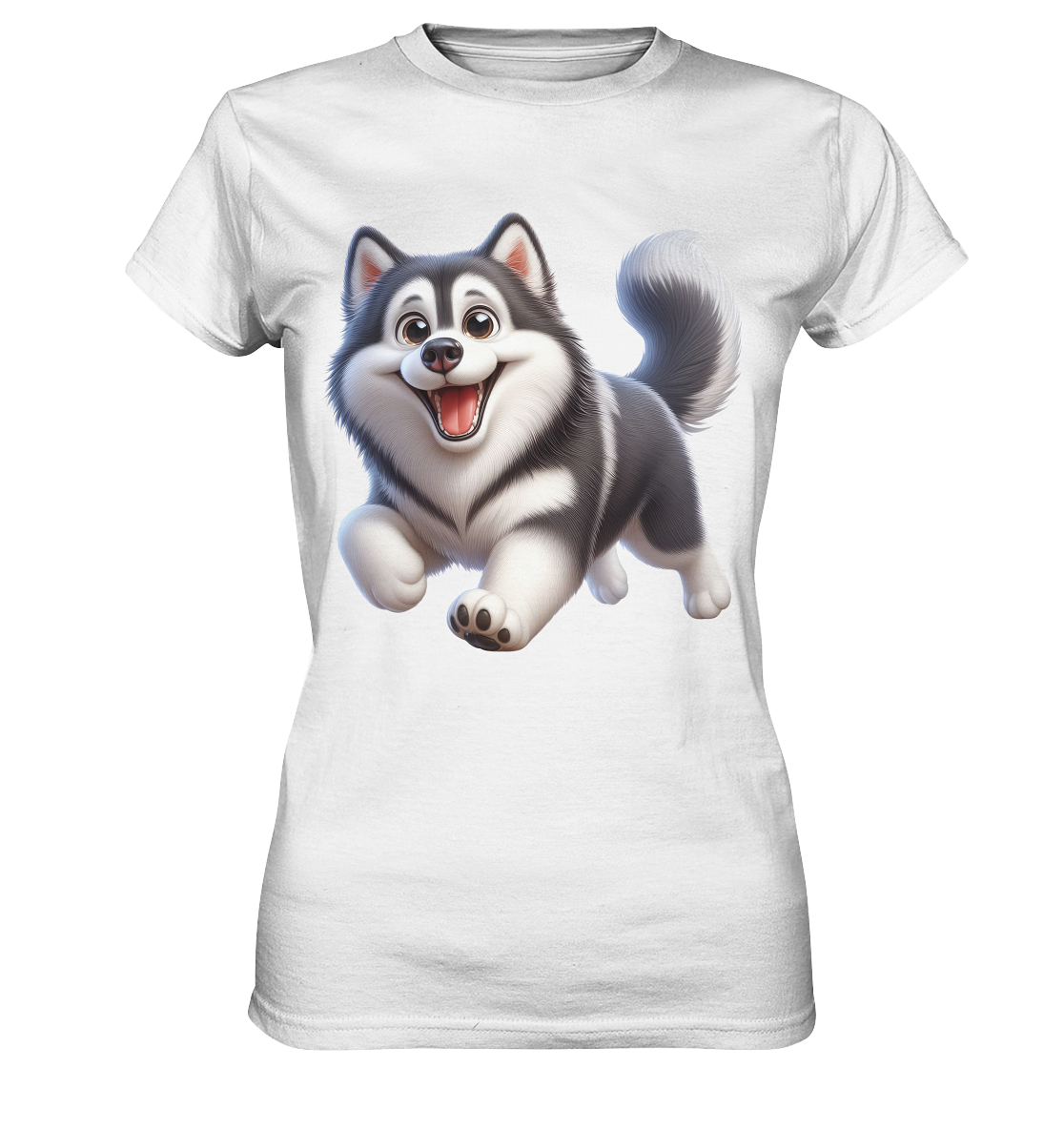 Husky Comic - personalisierbar - Ladies Premium Shirt