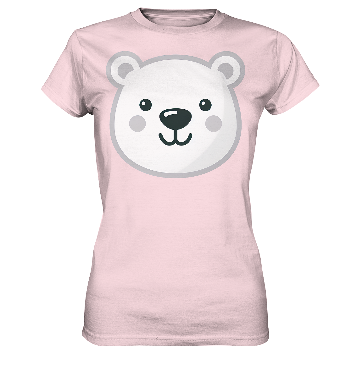 Fröhliche Eisbär Gesicht  - personalisierbar - Ladies Premium Shirt