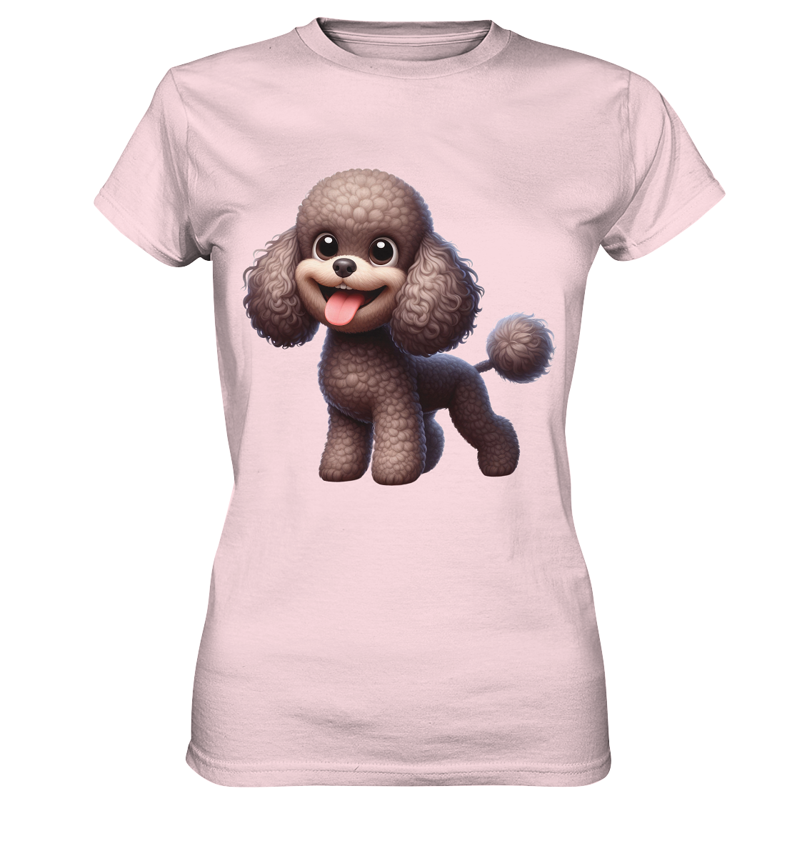 Pudel Comic - personalisierbar - Ladies Premium Shirt