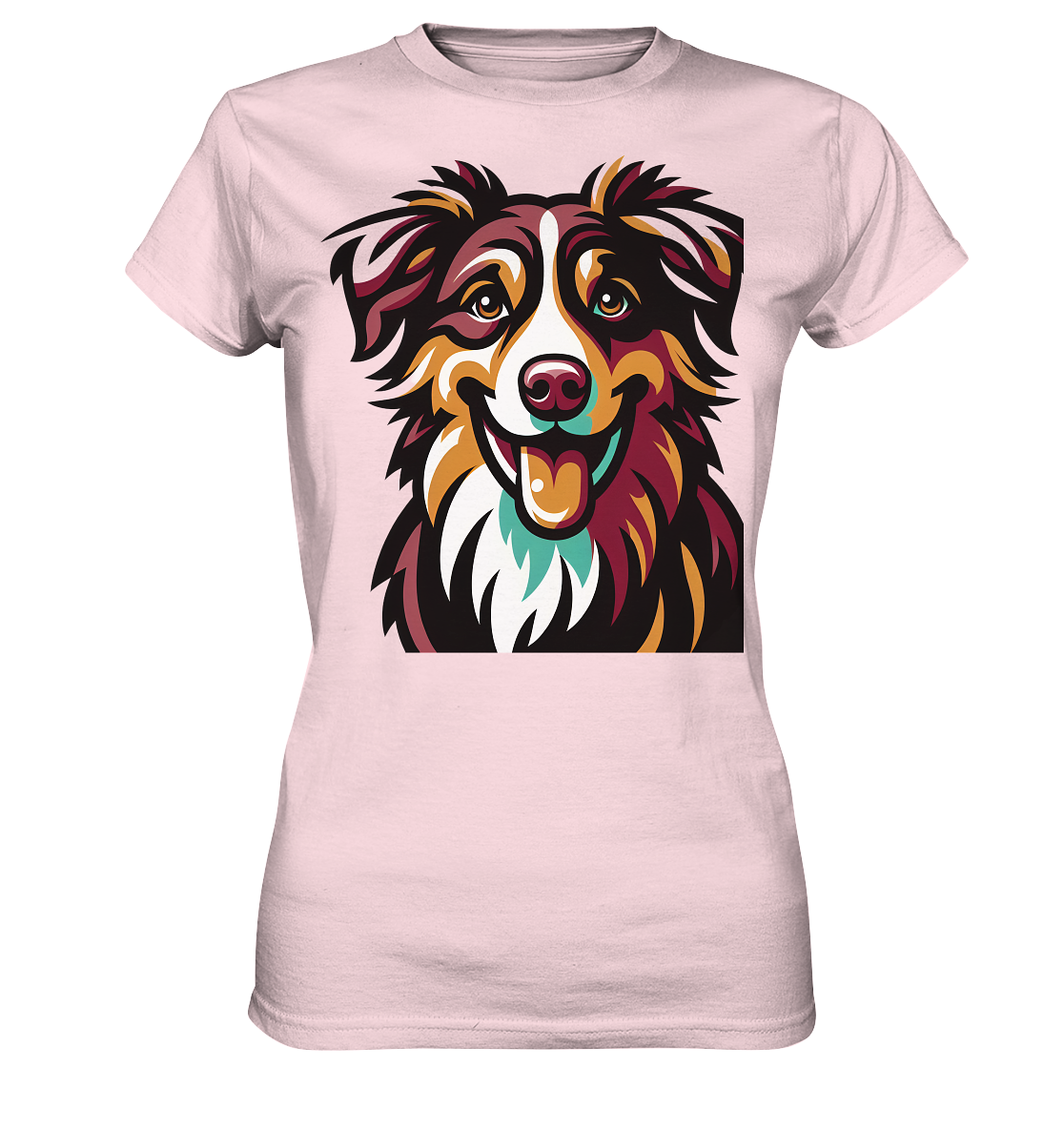 Australian Shepherd Hund - personalisierbar - Ladies Premium Shirt