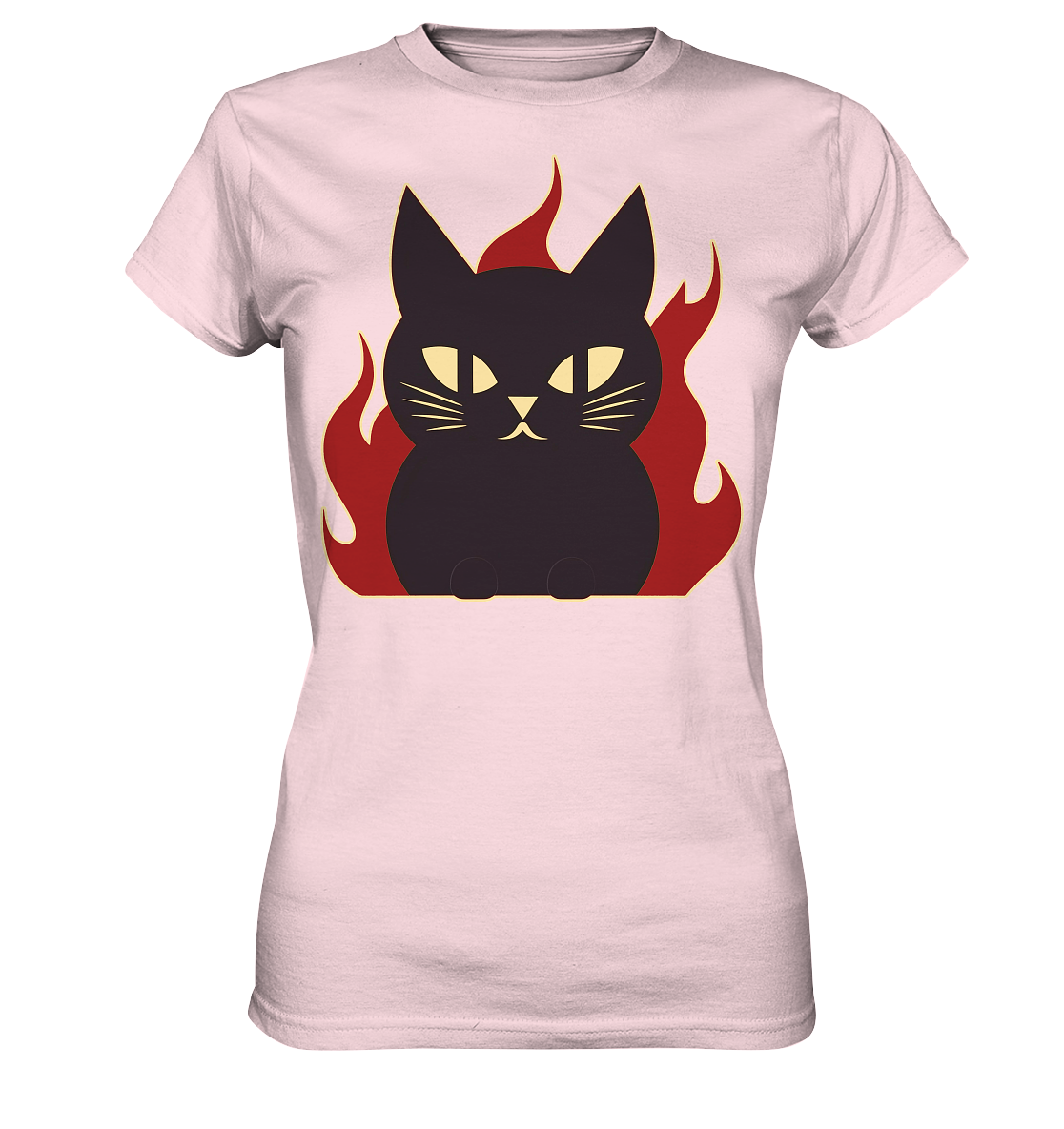 Devil Cat  illustration - Ladies Premium Shirt