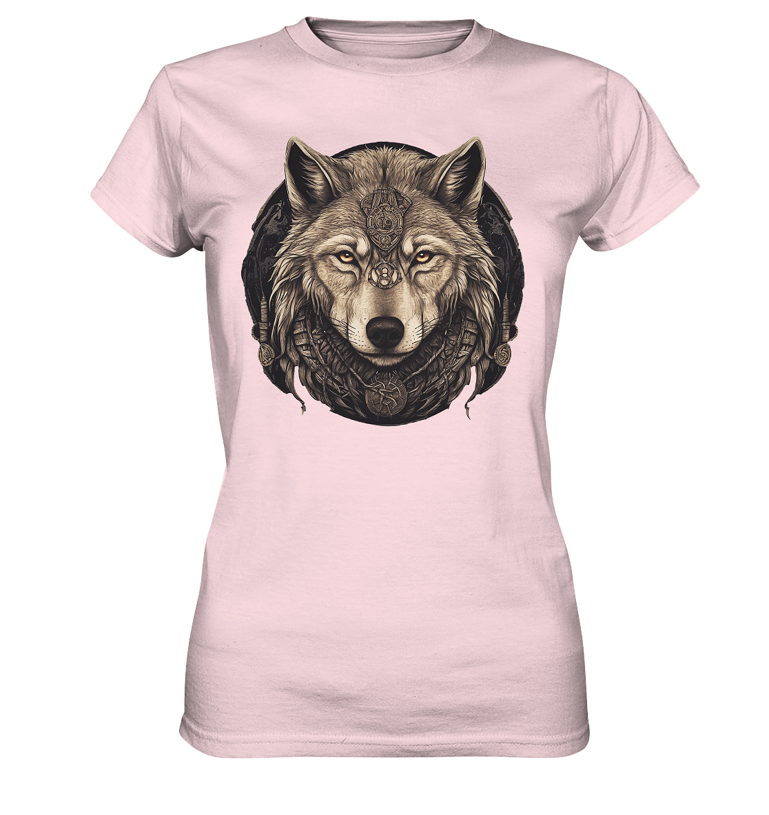 Wolf Fenris Viking Art - Ladies Premium Shirt