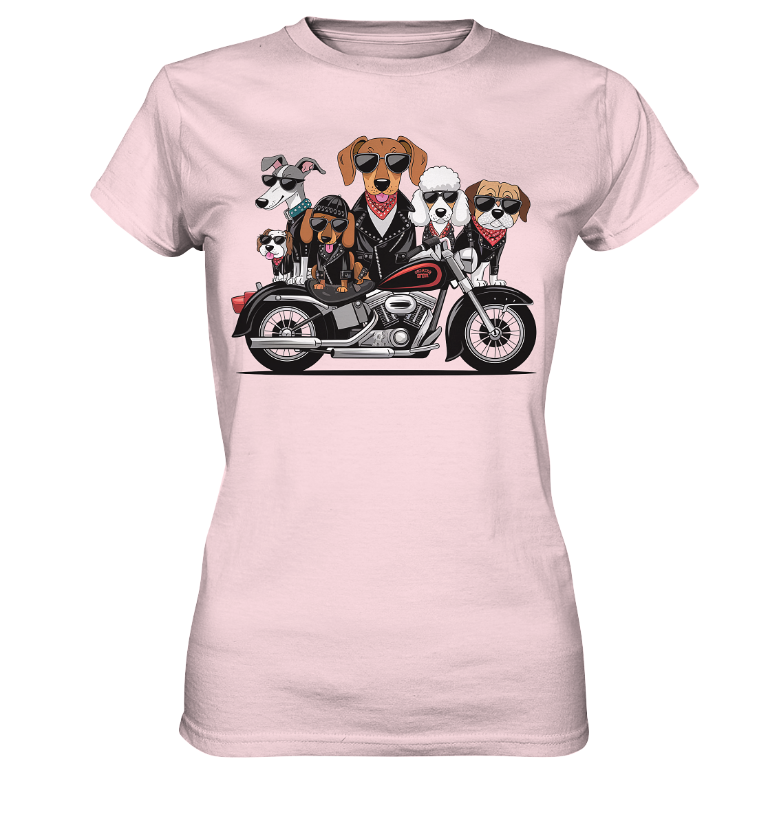 Hunde Biker Gang Fun - Ladies Premium Shirt
