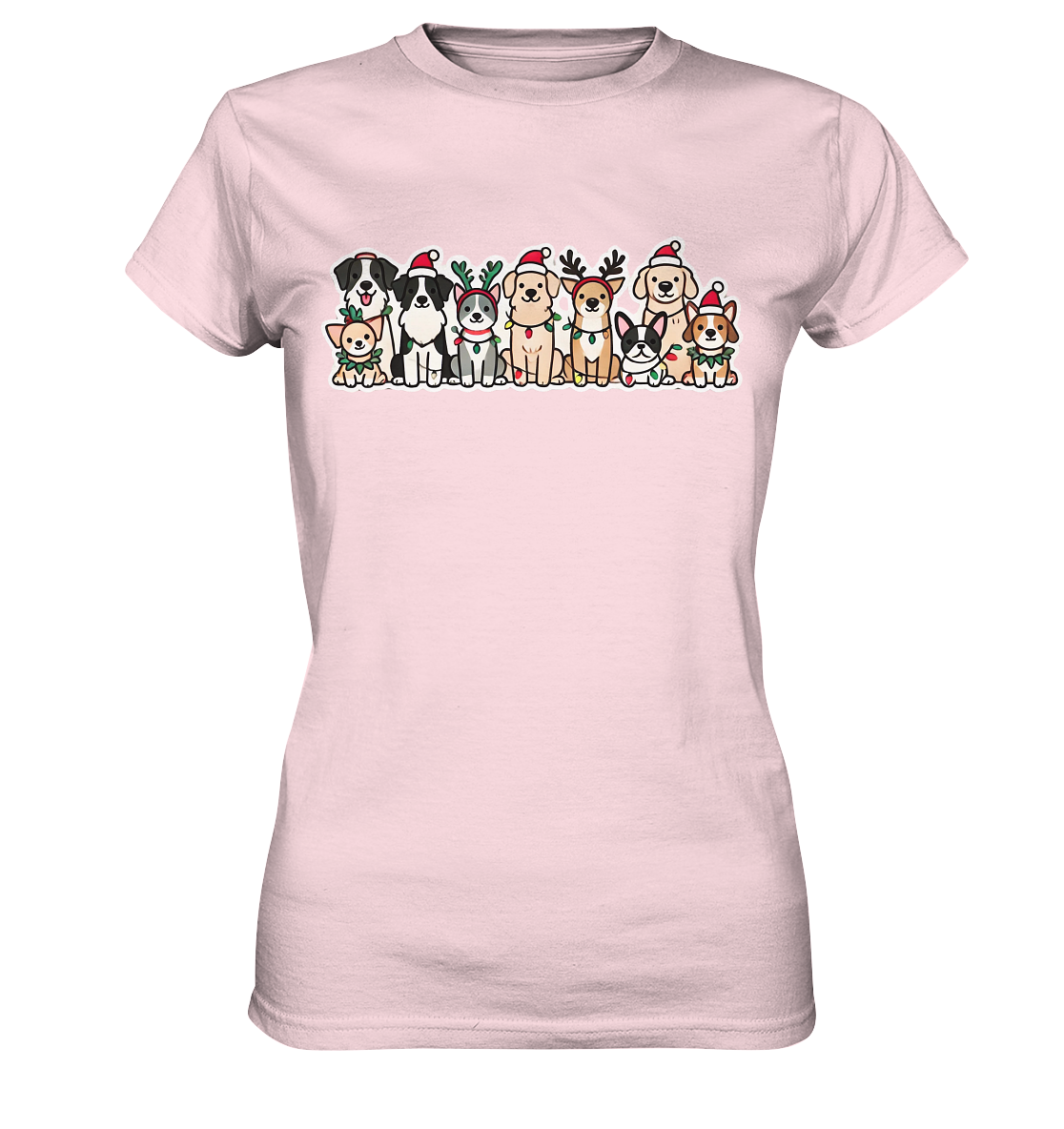 Weihnachten, Christmas Hunde - Ladies Premium Shirt