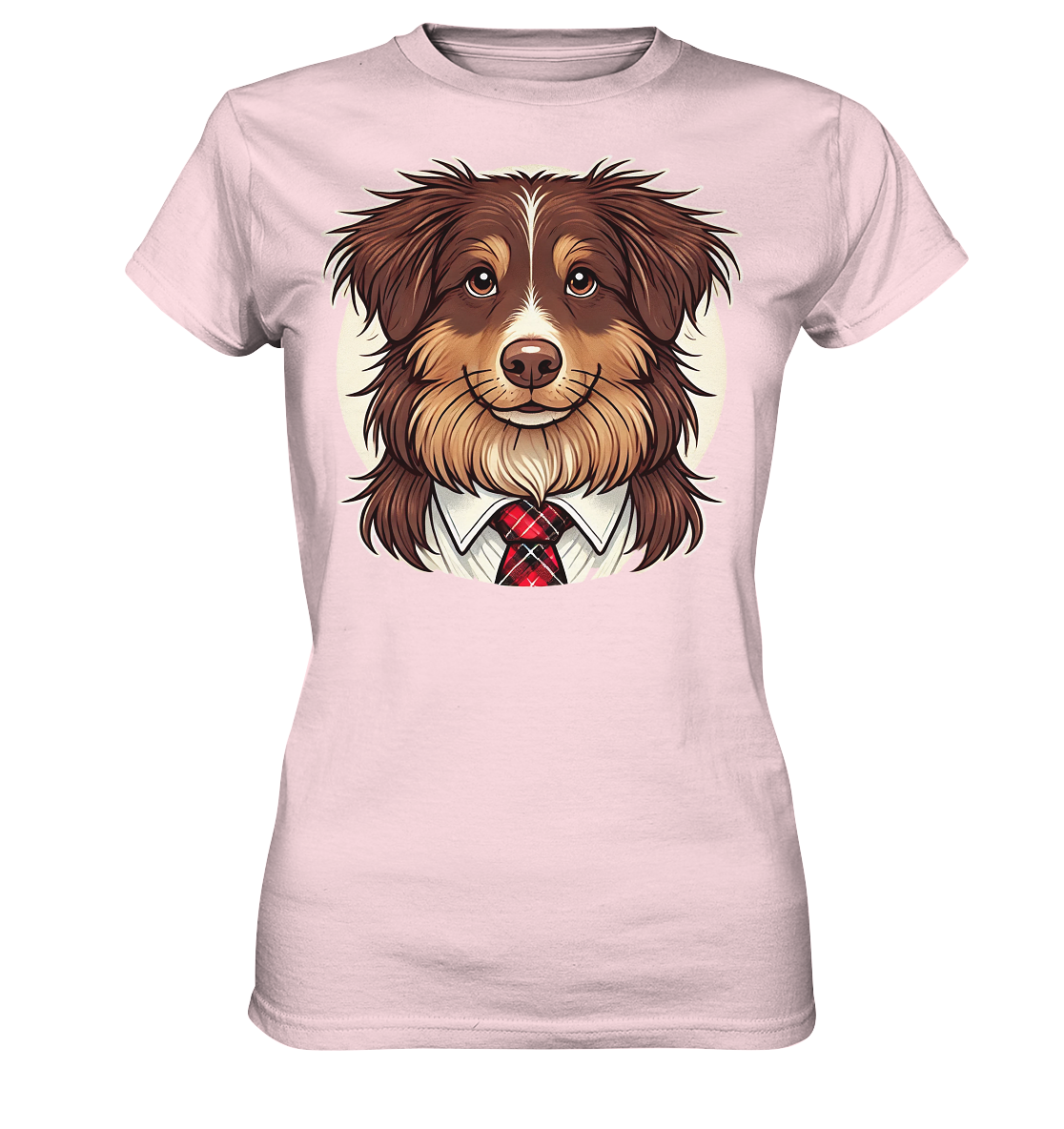 Cartoon Australian Shepherd  - Ladies Premium Shirt