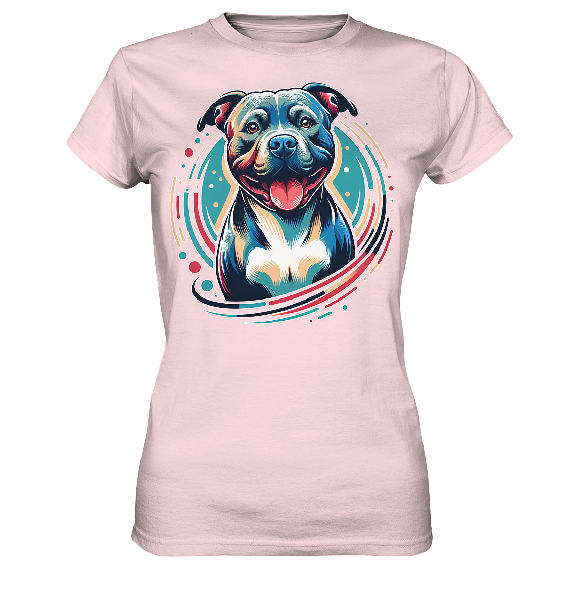 Happy Pittbull / Staffy PopArt - Ladies Premium Shirt