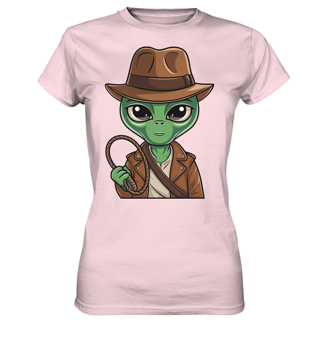 Alien Abenteurer Cartoon - Ladies Premium Shirt