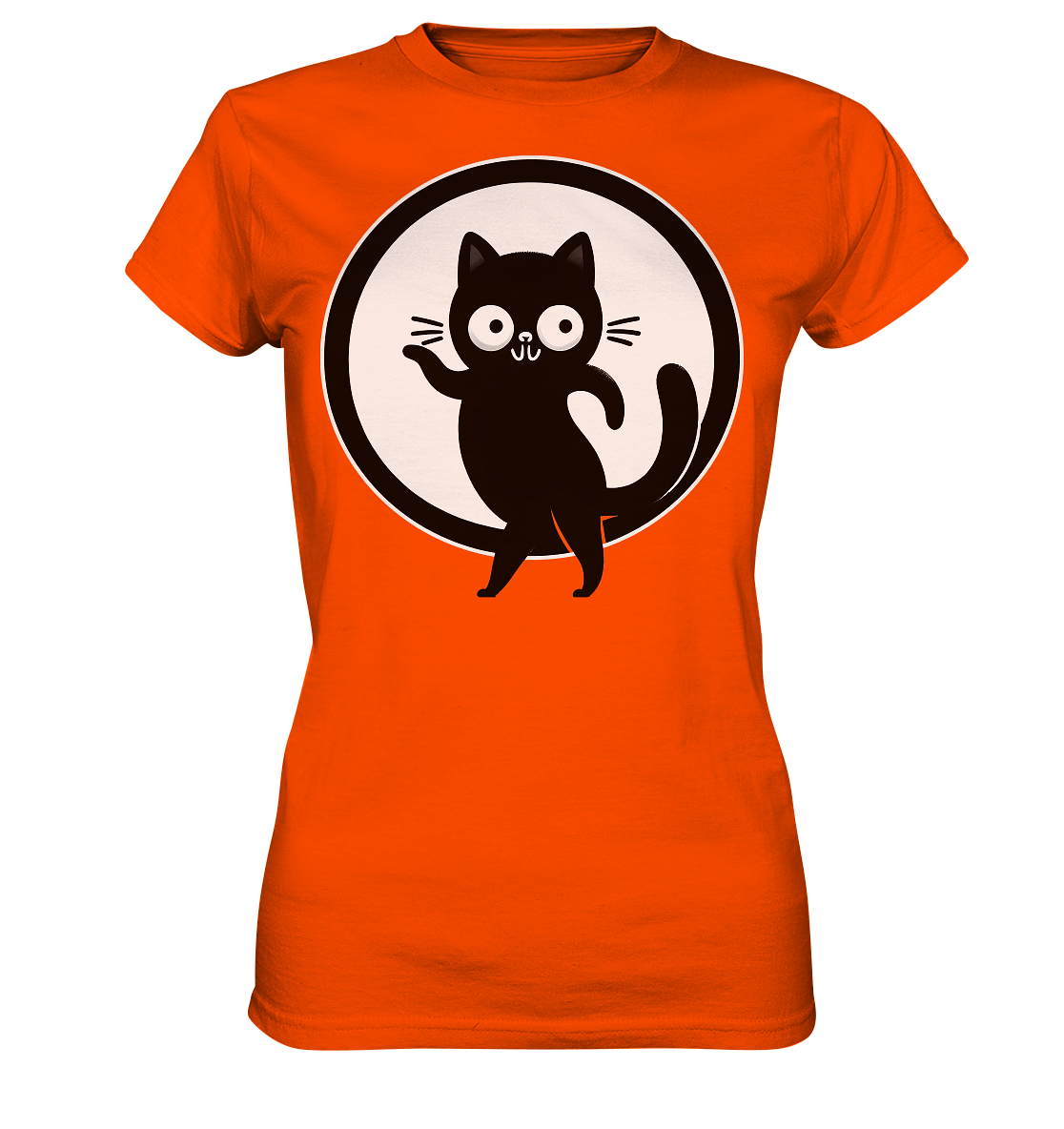 Dancing Cat Logo - Ladies Premium Shirt