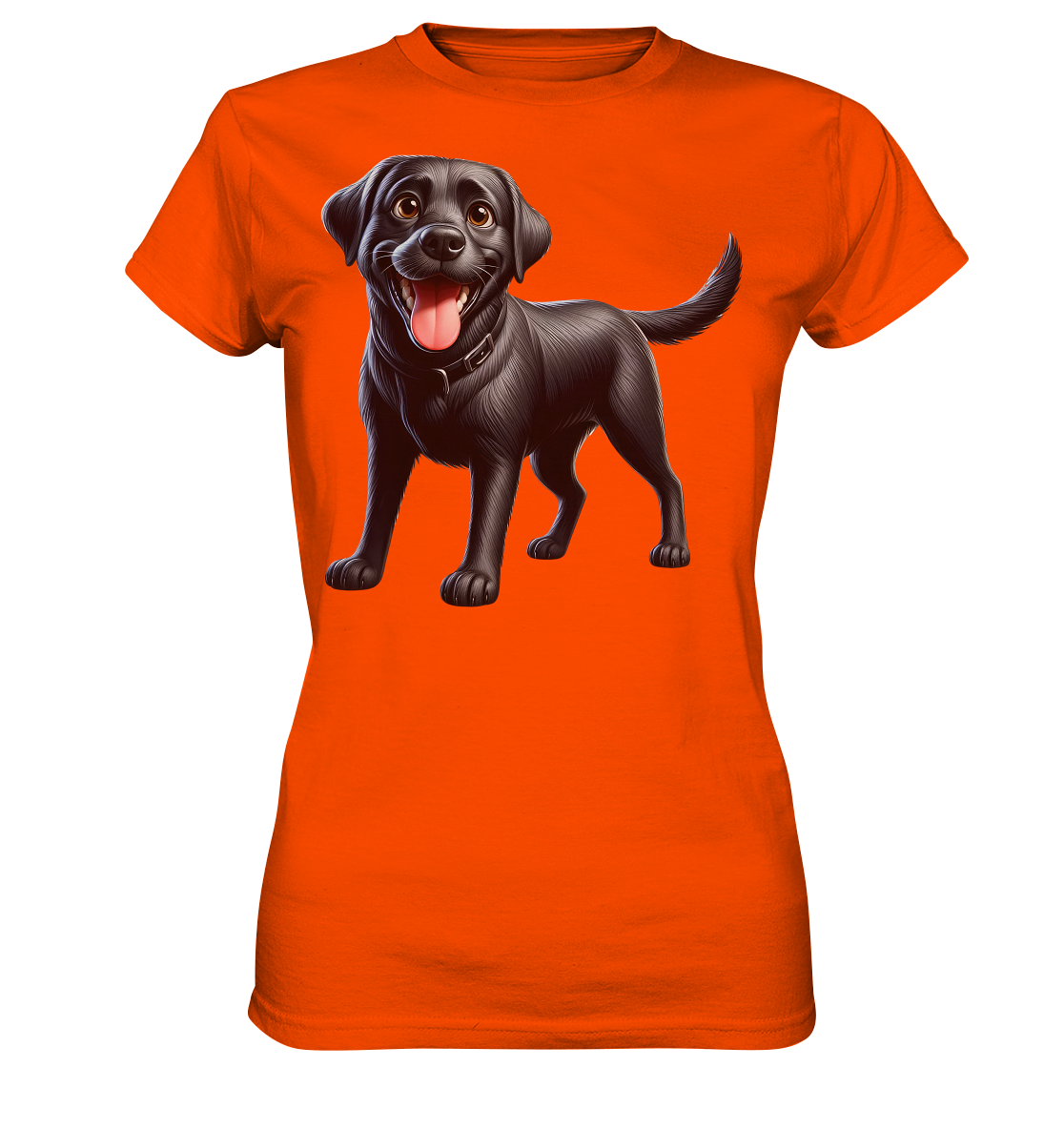 Cartoon Labrador Retreiver - personalisierbar - Ladies Premium Shirt