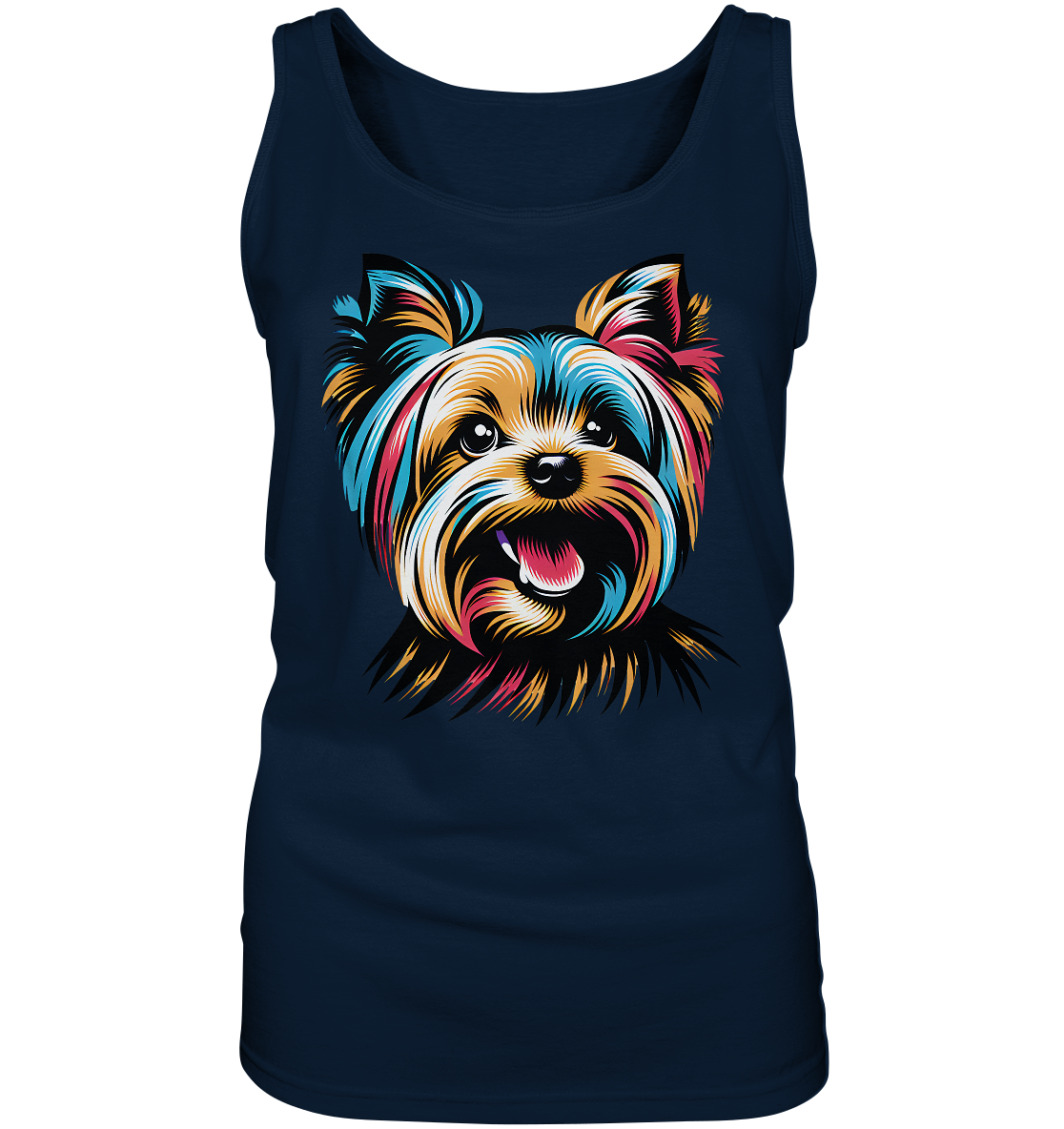 Yorkshire Terrier Pop Art - personalisierbar - Ladies Tank-Top