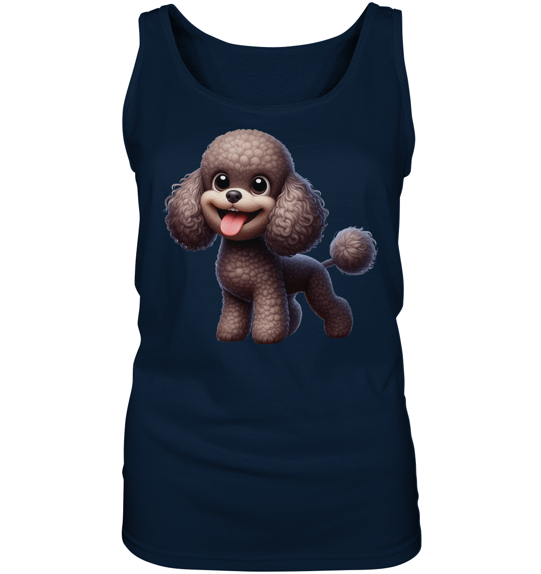 Pudel Comic - personalisierbar - Ladies Tank-Top