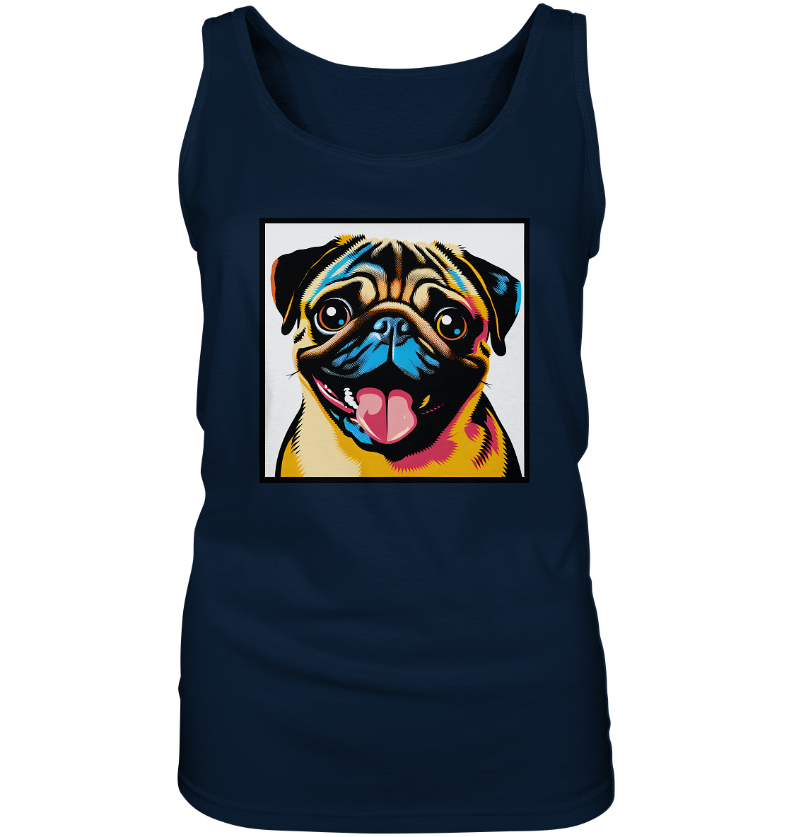 Mops Pop Art - Ladies Tank-Top