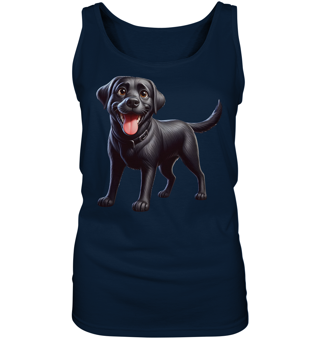 Cartoon Labrador Retreiver - personalisierbar - Ladies Tank-Top