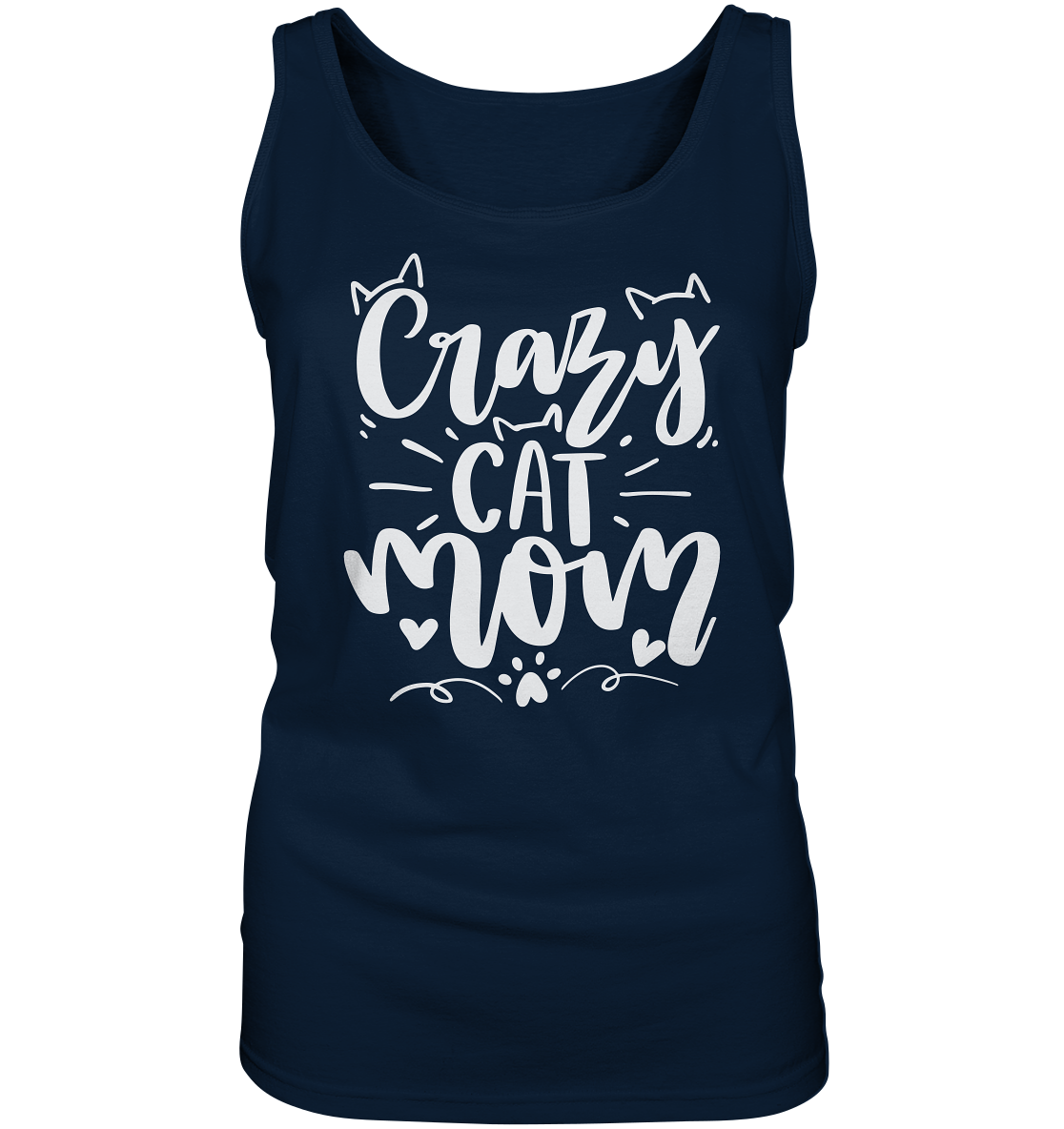 Crazy cat Mom - Ladies Tank-Top