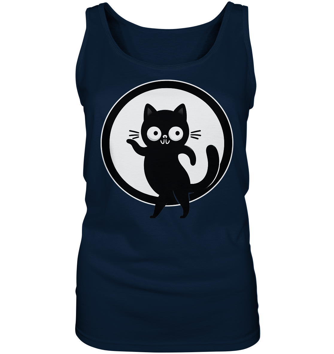 Dancing Cat Logo - Ladies Tank-Top