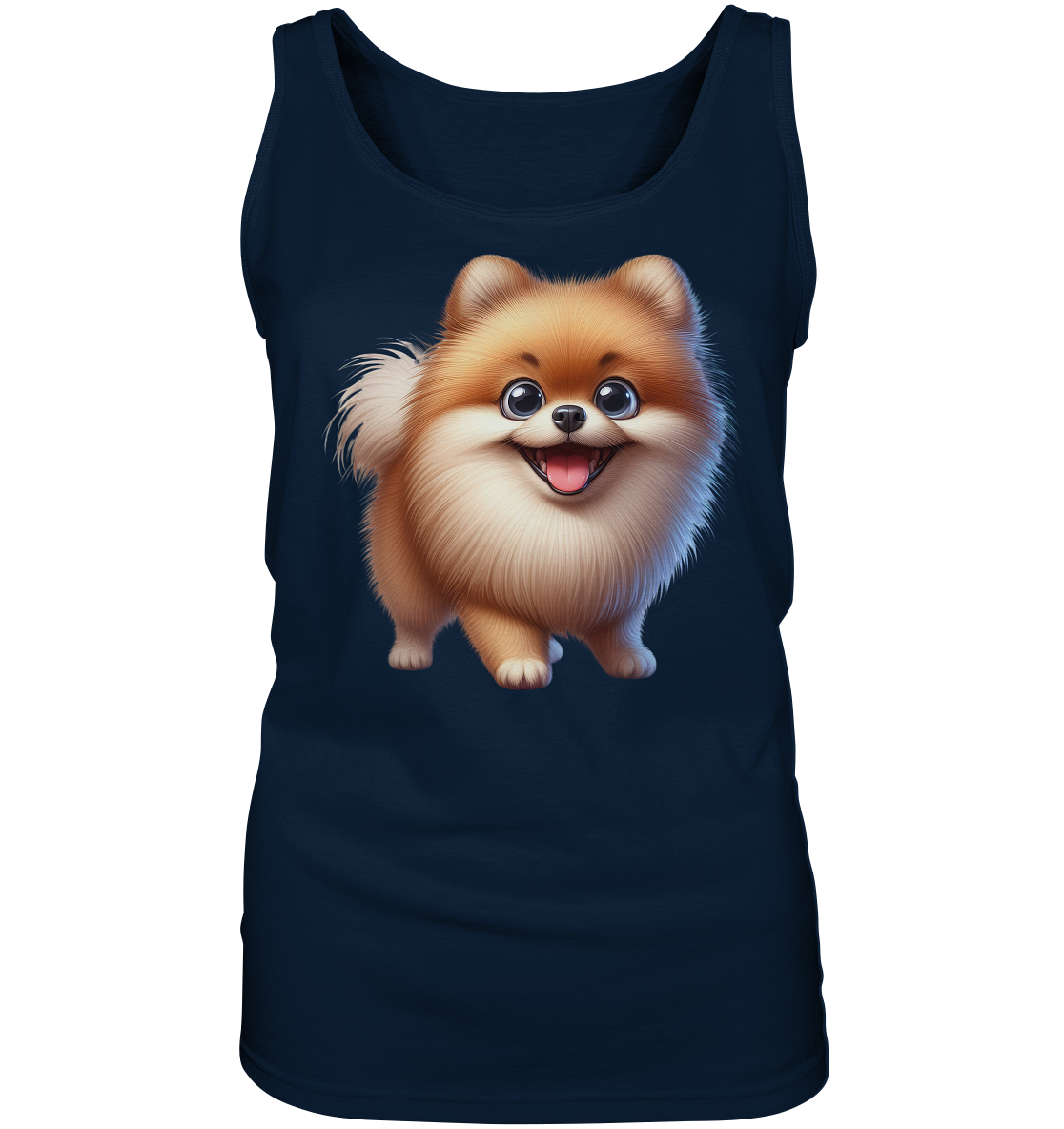 Pomeranien Cartoon - personalisierbar - Ladies Tank-Top