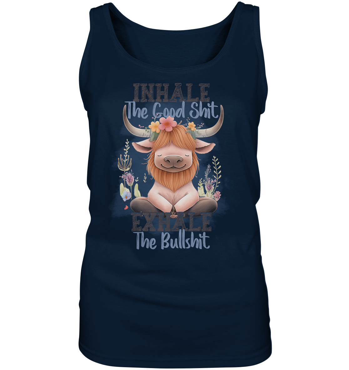 Yoga Highland Kuh - Ladies Tank-Top