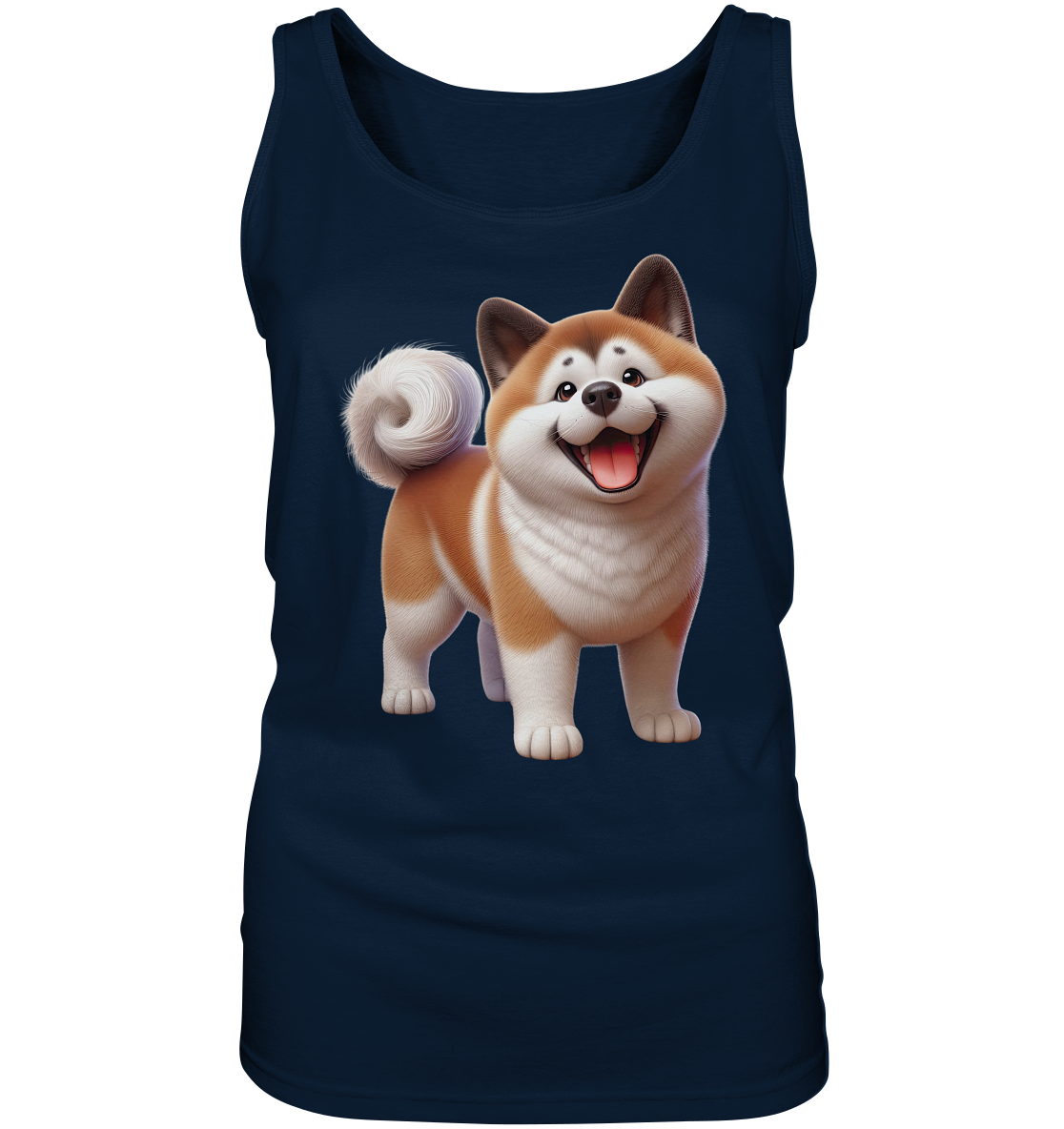 Akita Cartoon Hund personalisierbar - Ladies Tank-Top