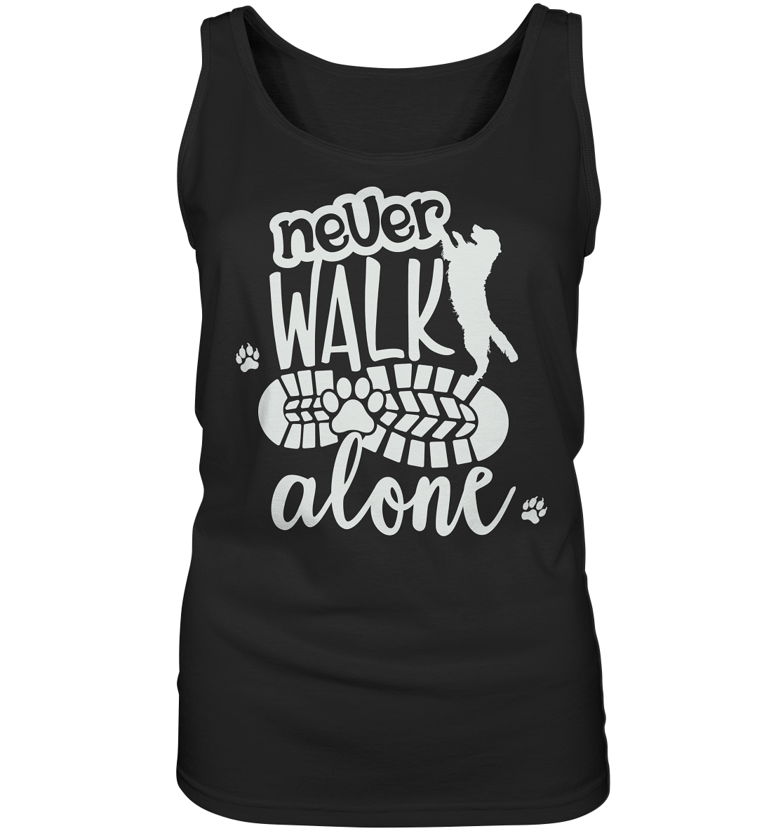 Hundefreunde You never walk alone - personalisierbar - Ladies Tank-Top