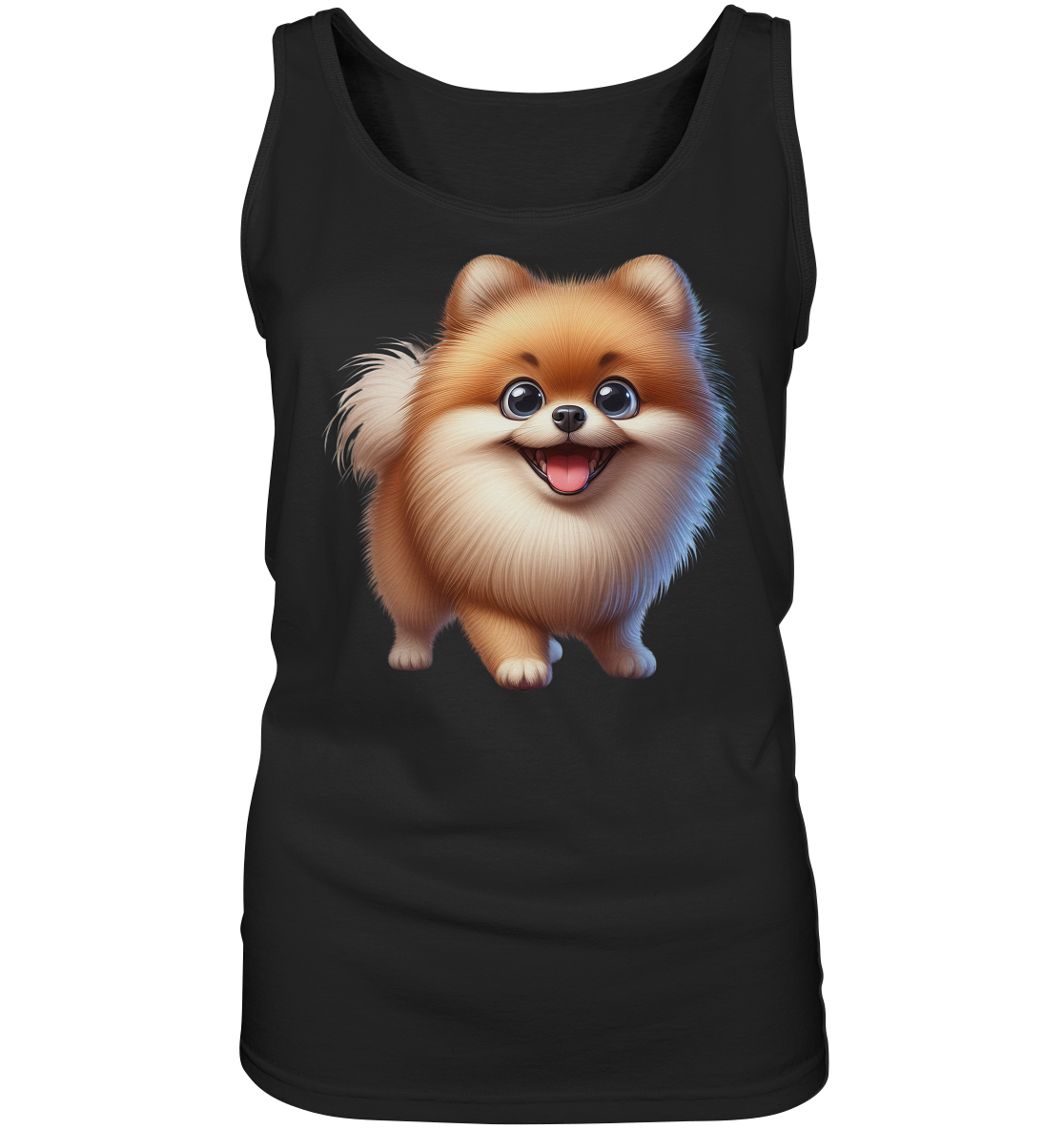Pomeranien Cartoon - personalisierbar - Ladies Tank-Top