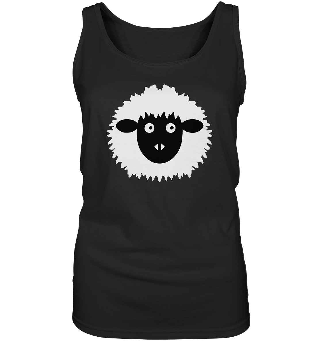 Schaf comic -personalisierbar - Ladies Tank-Top
