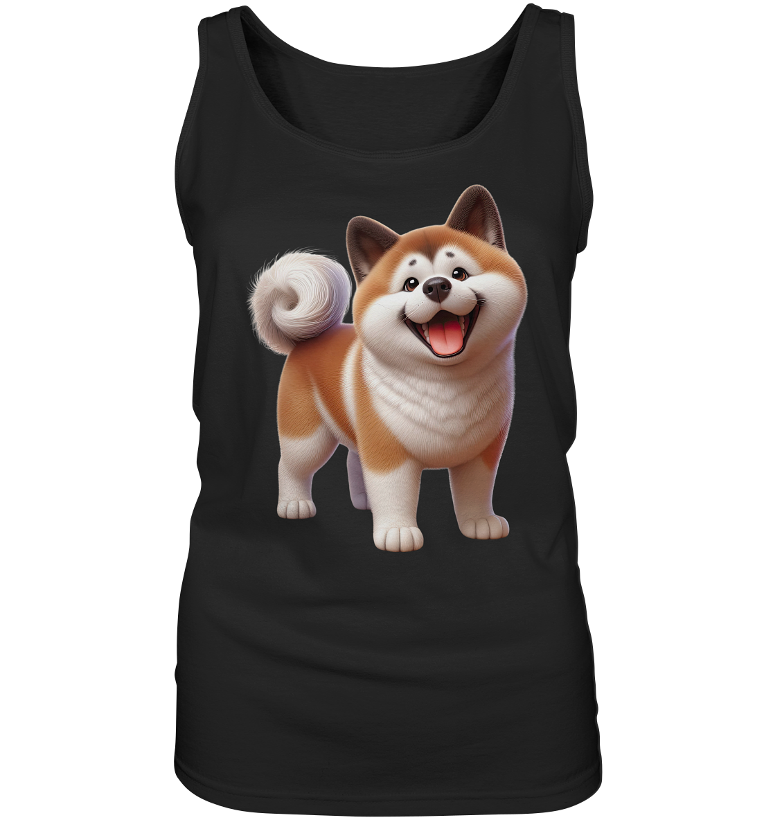 Akita Cartoon Hund personalisierbar - Ladies Tank-Top