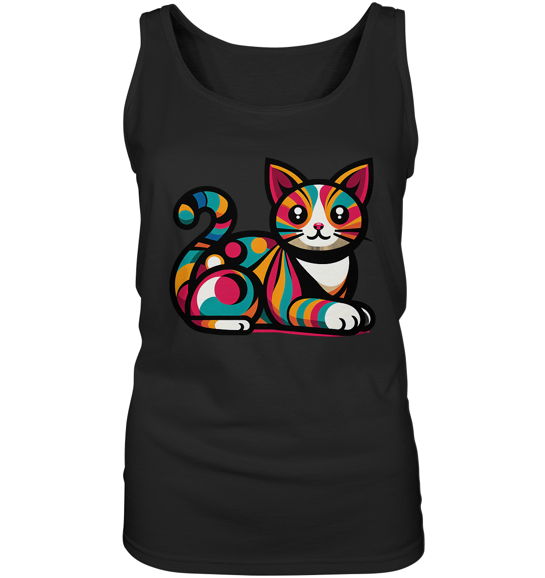 Katze Popart Design - Ladies Tank-Top