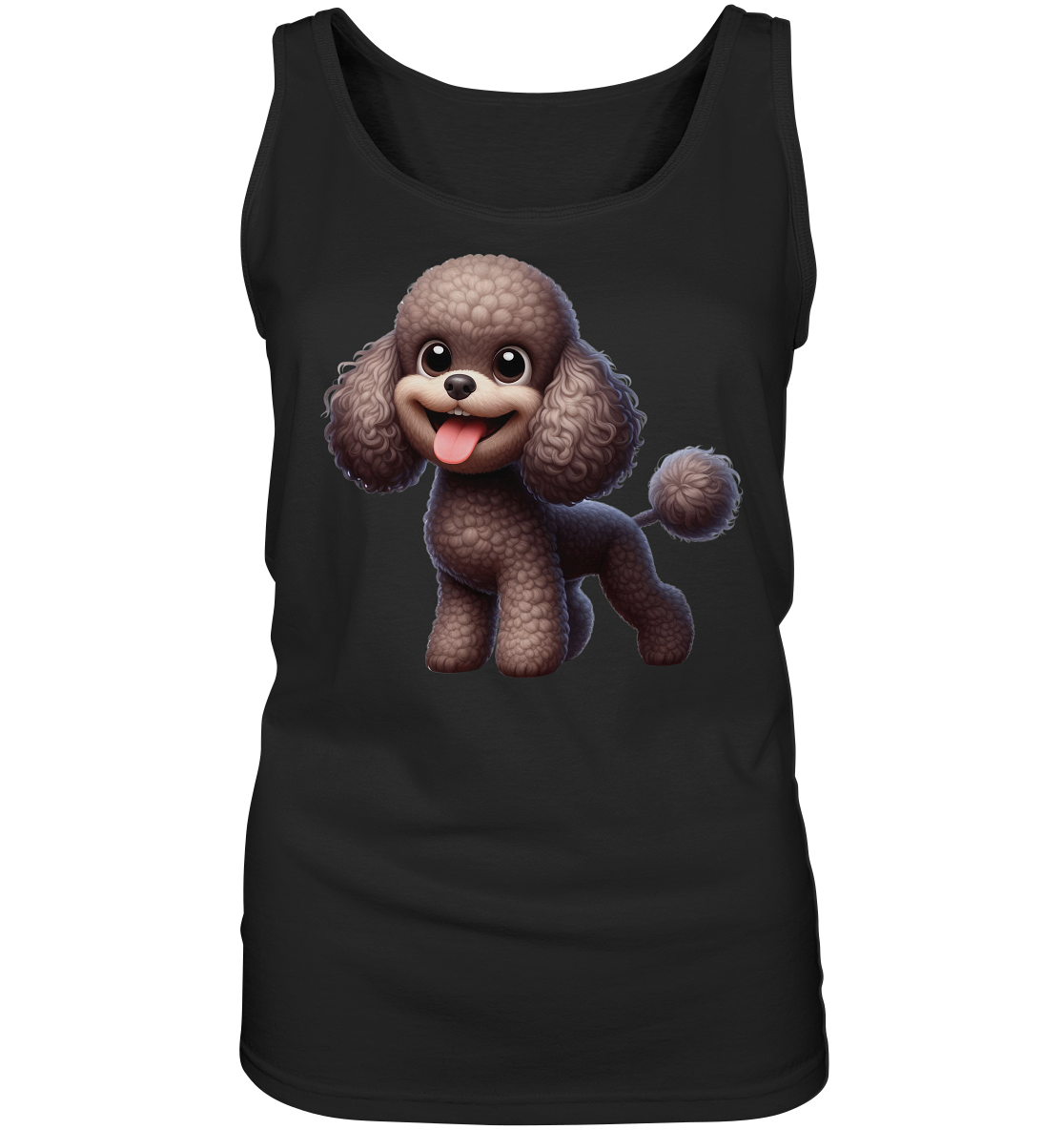 Pudel Comic - personalisierbar - Ladies Tank-Top