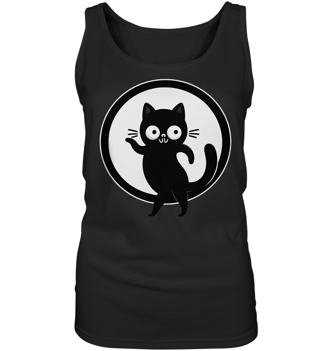 Dancing Cat Logo - Ladies Tank-Top