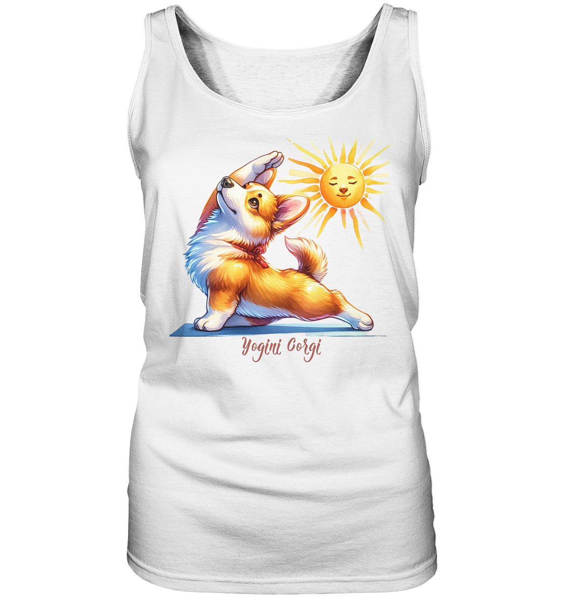 Yoga Corgi Hund yogini Gorgi - personalisierbar - Ladies Tank-Top