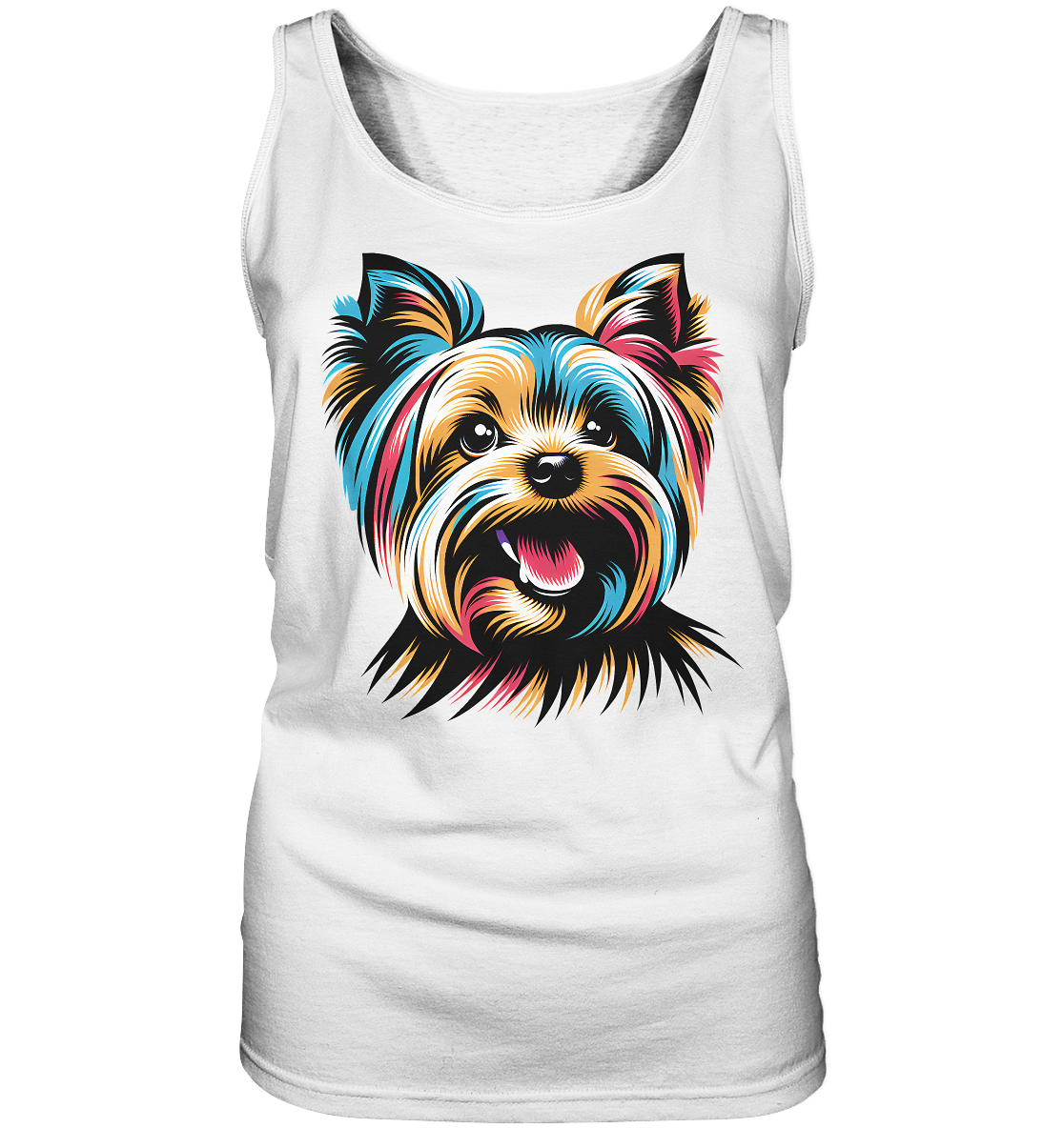 Yorkshire Terrier Pop Art - personalisierbar - Ladies Tank-Top