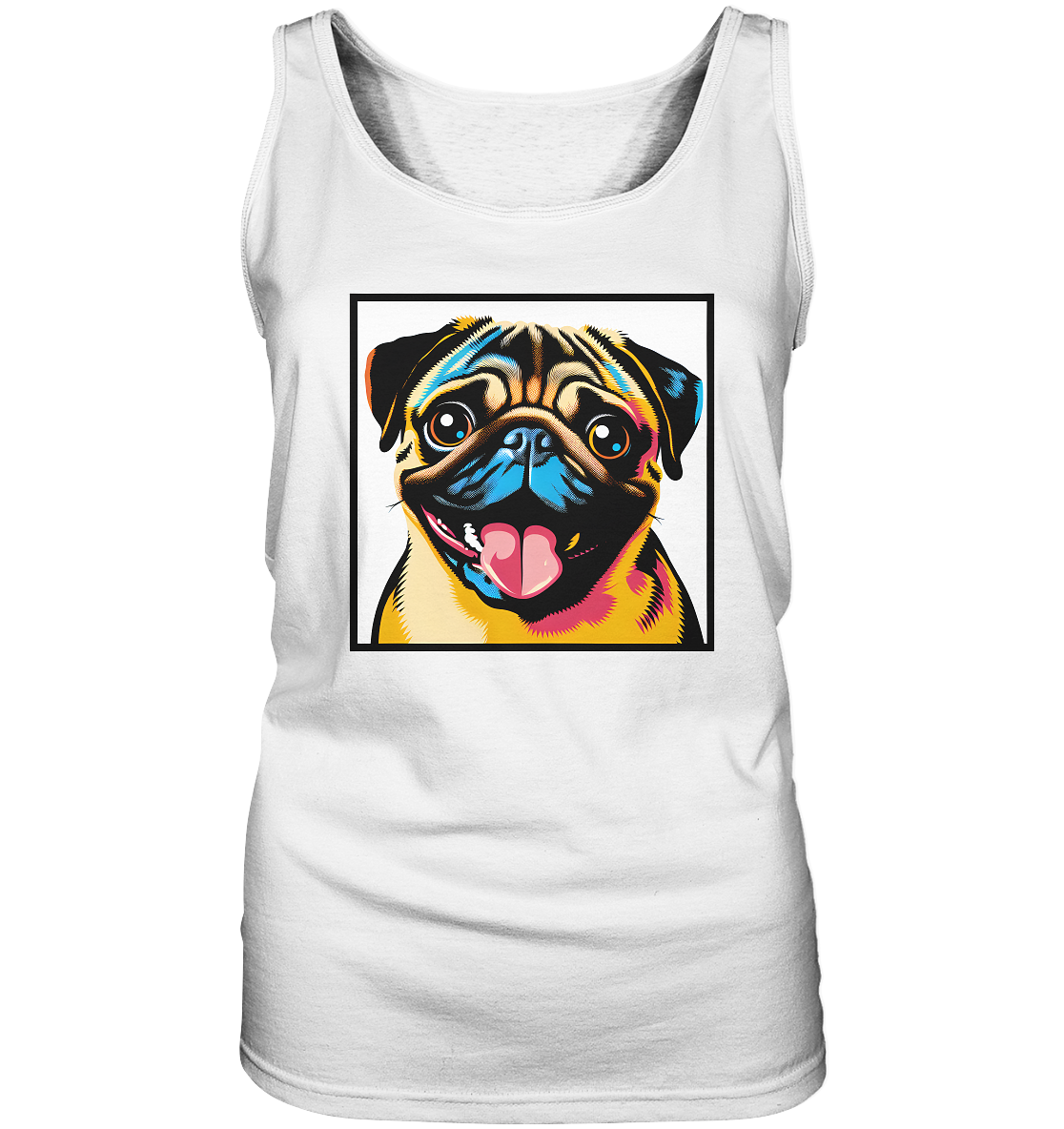 Mops Pop Art - Ladies Tank-Top