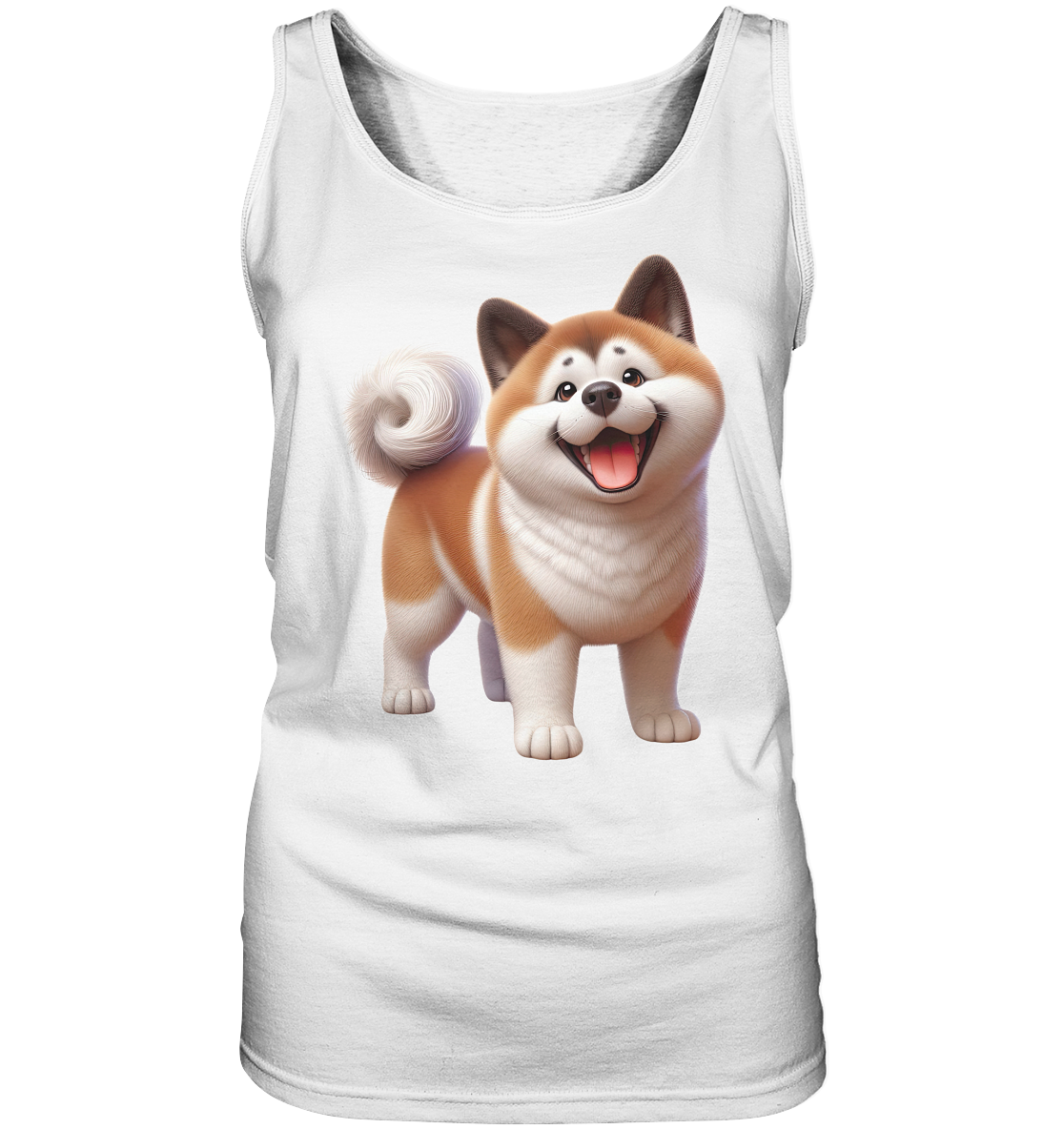 Akita Cartoon Hund personalisierbar - Ladies Tank-Top