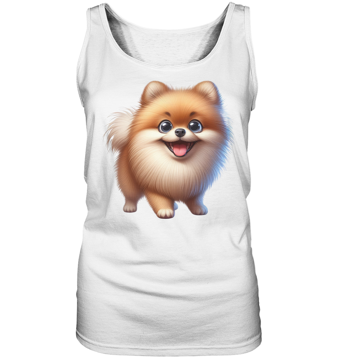 Pomeranien Cartoon - personalisierbar - Ladies Tank-Top