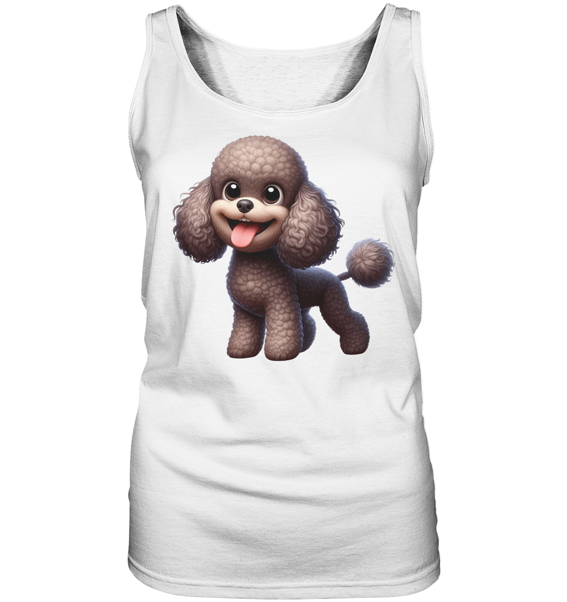 Pudel Comic - personalisierbar - Ladies Tank-Top