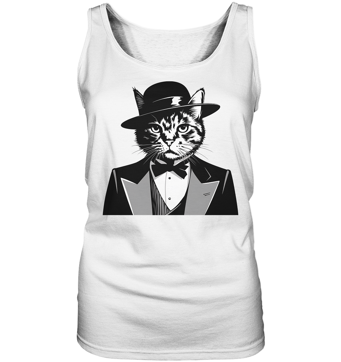 Godfather Katze Mafia - personalisierbar  - Ladies Tank-Top