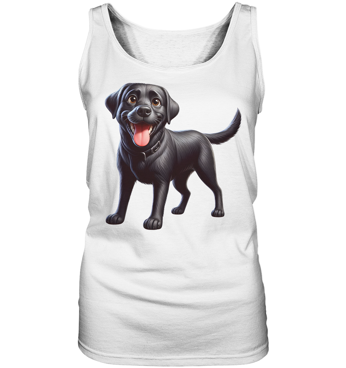Cartoon Labrador Retreiver - personalisierbar - Ladies Tank-Top