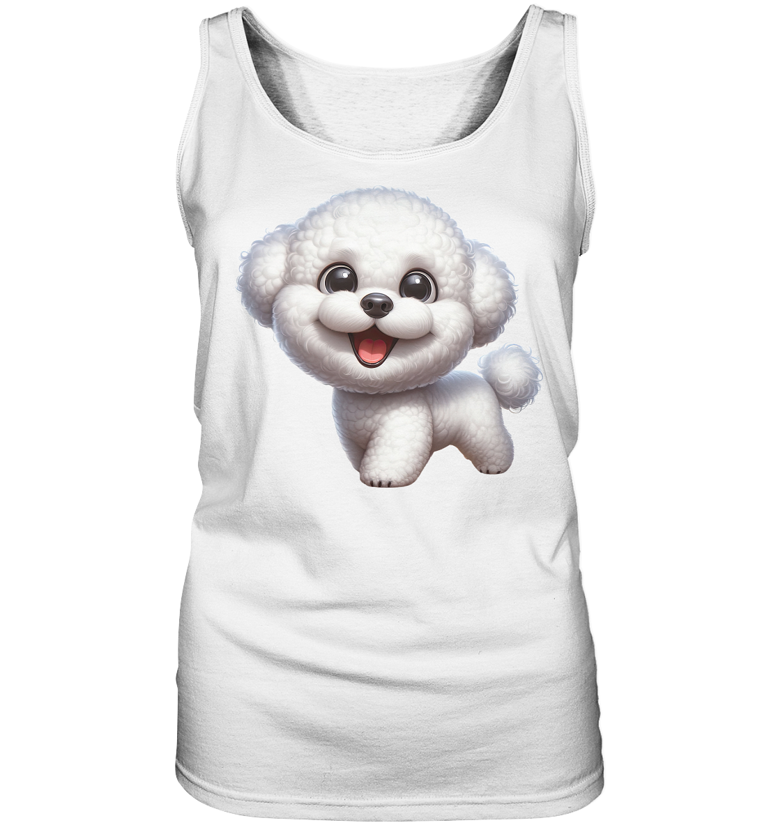 Bichon Frisé Cartoon personalisierbar - Ladies Tank-Top