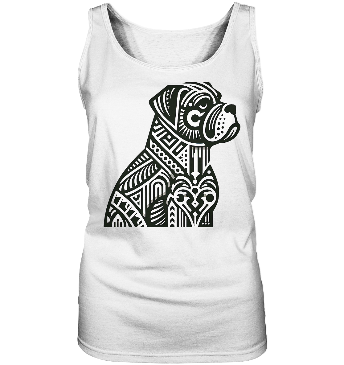 Hund Mastif Art Deco  - personalisierbar - Ladies Tank-Top