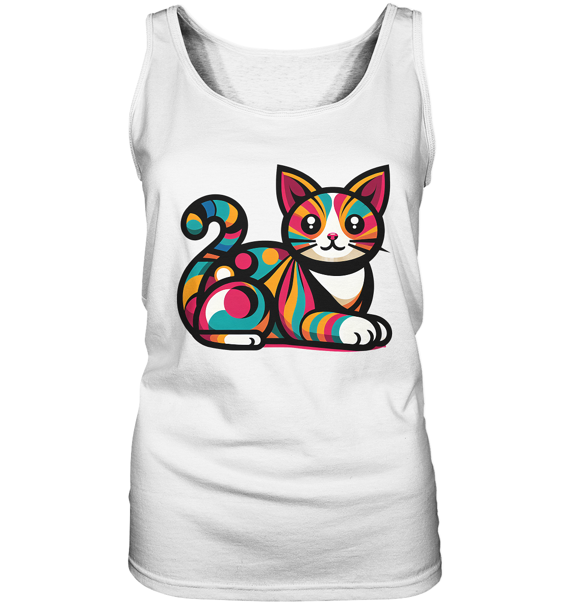 Katze Popart Design - Ladies Tank-Top