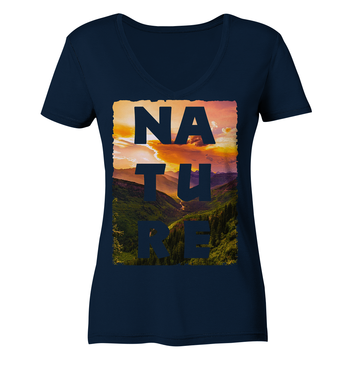 NATURE Art - Ladies V-Neck Shirt