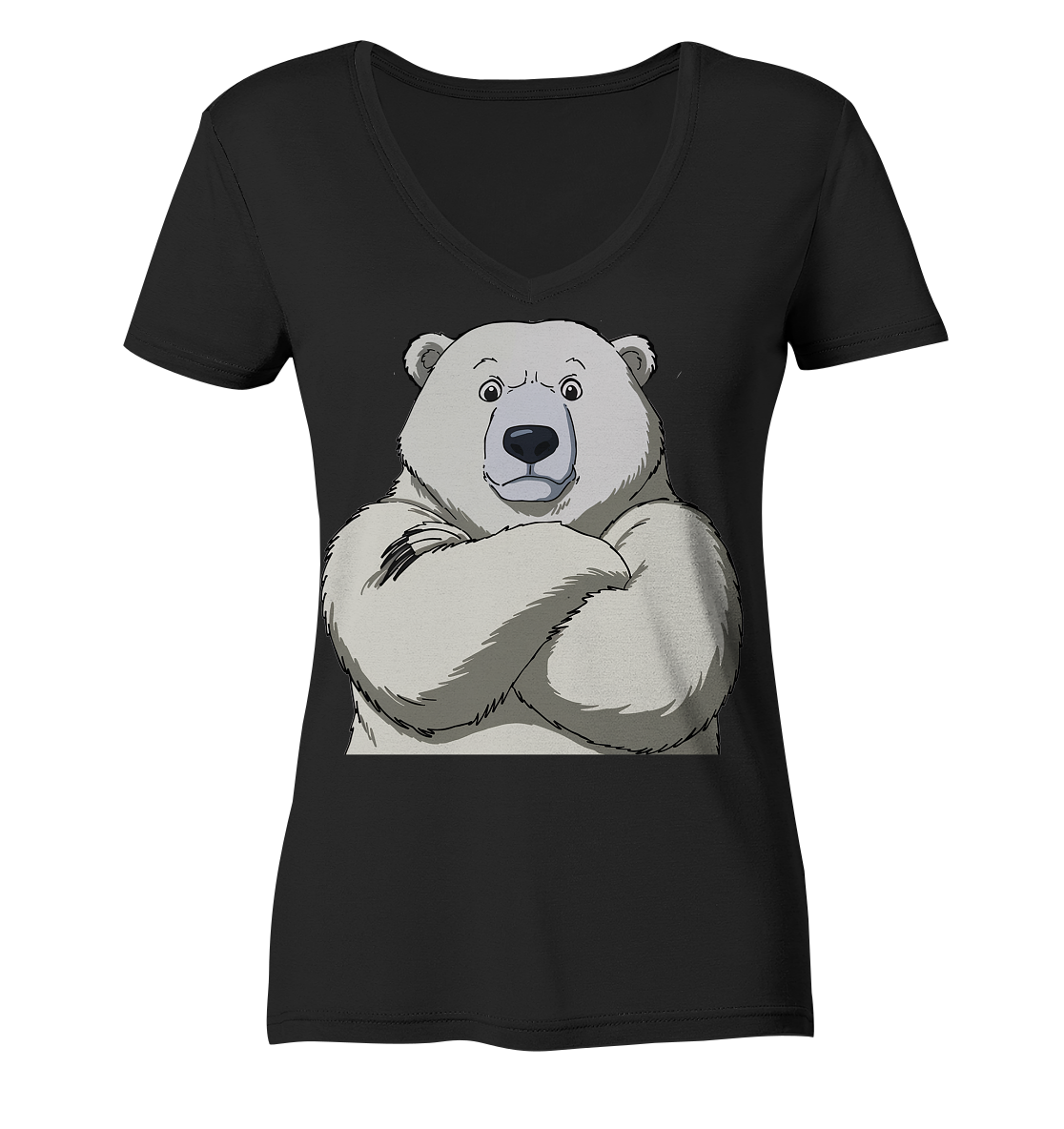 Cooler Eisbär - Ladies V-Neck Shirt