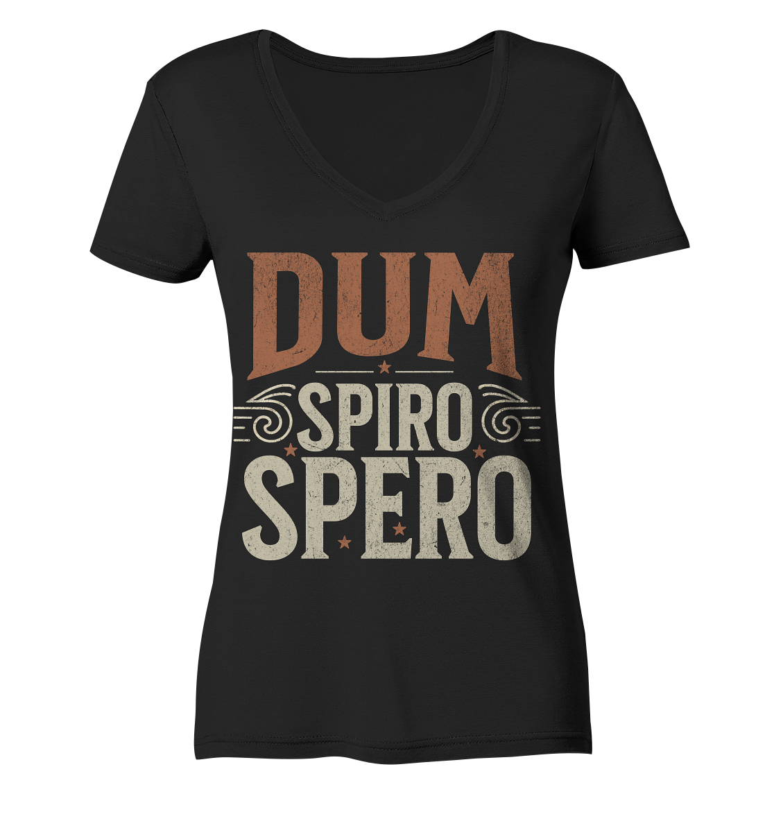 Dum Spiro Spero - Ladies V-Neck Shirt