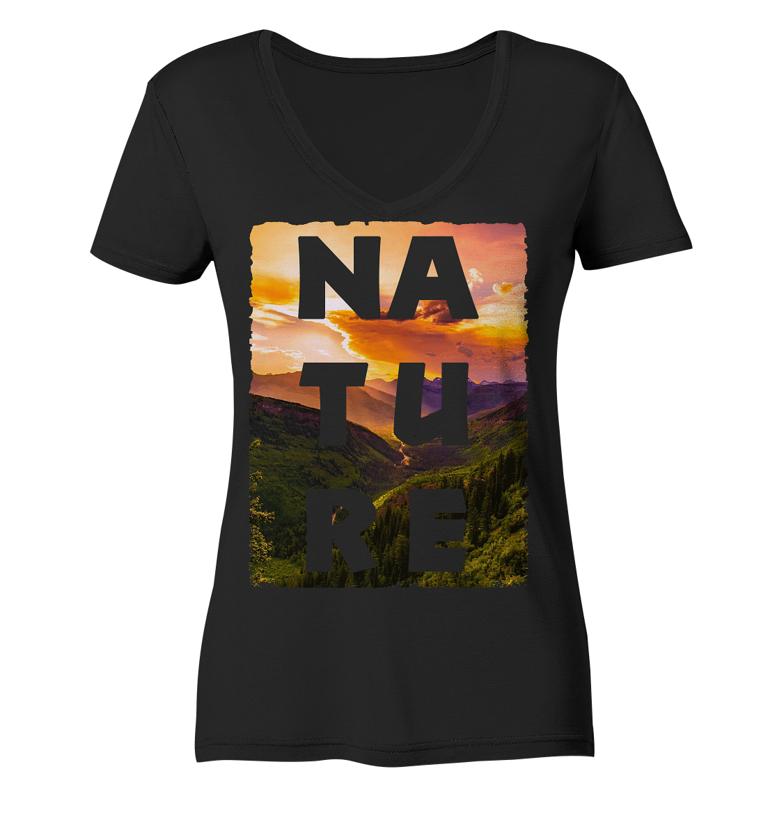 NATURE Art - Ladies V-Neck Shirt