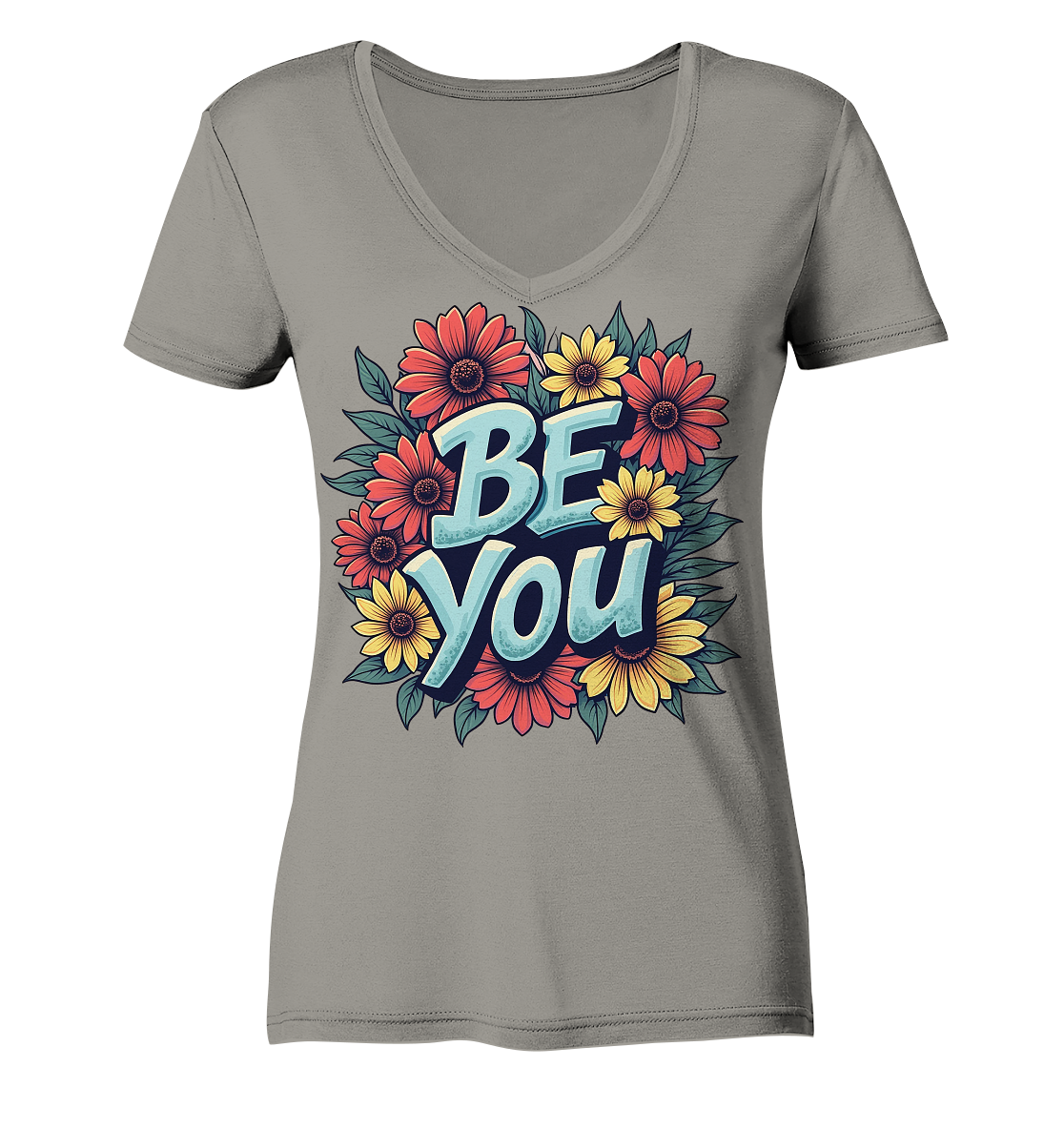 Be You Motivation - Ladies V-Neck Shirt
