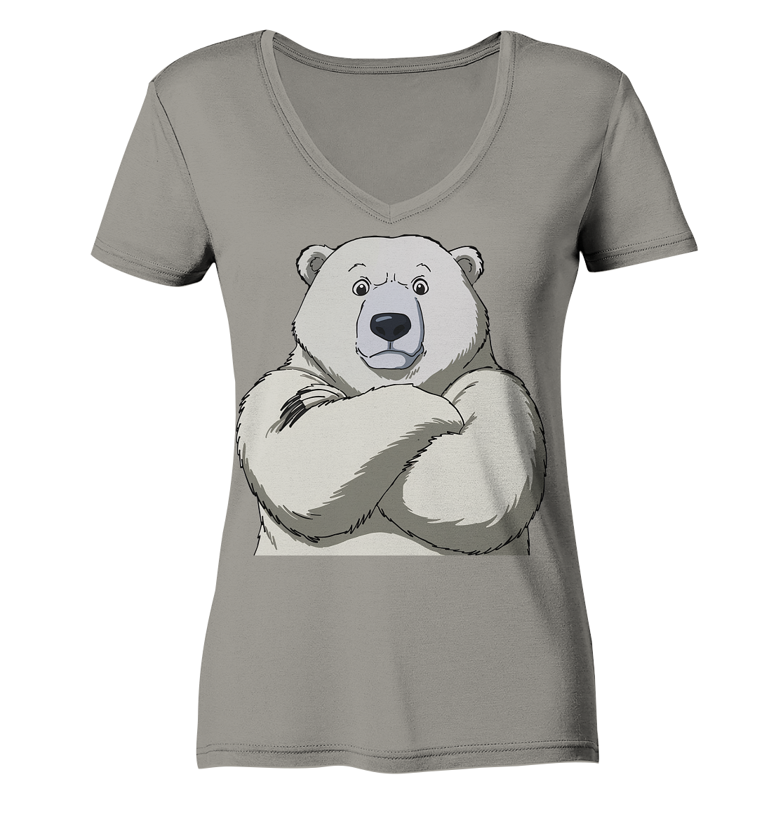 Cooler Eisbär - Ladies V-Neck Shirt