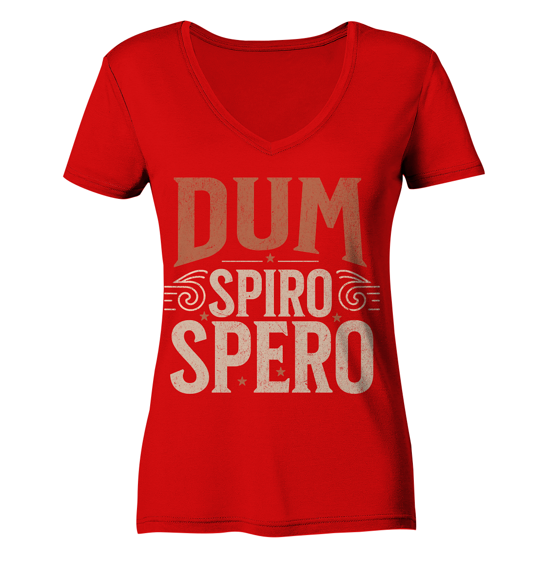Dum Spiro Spero - Ladies V-Neck Shirt
