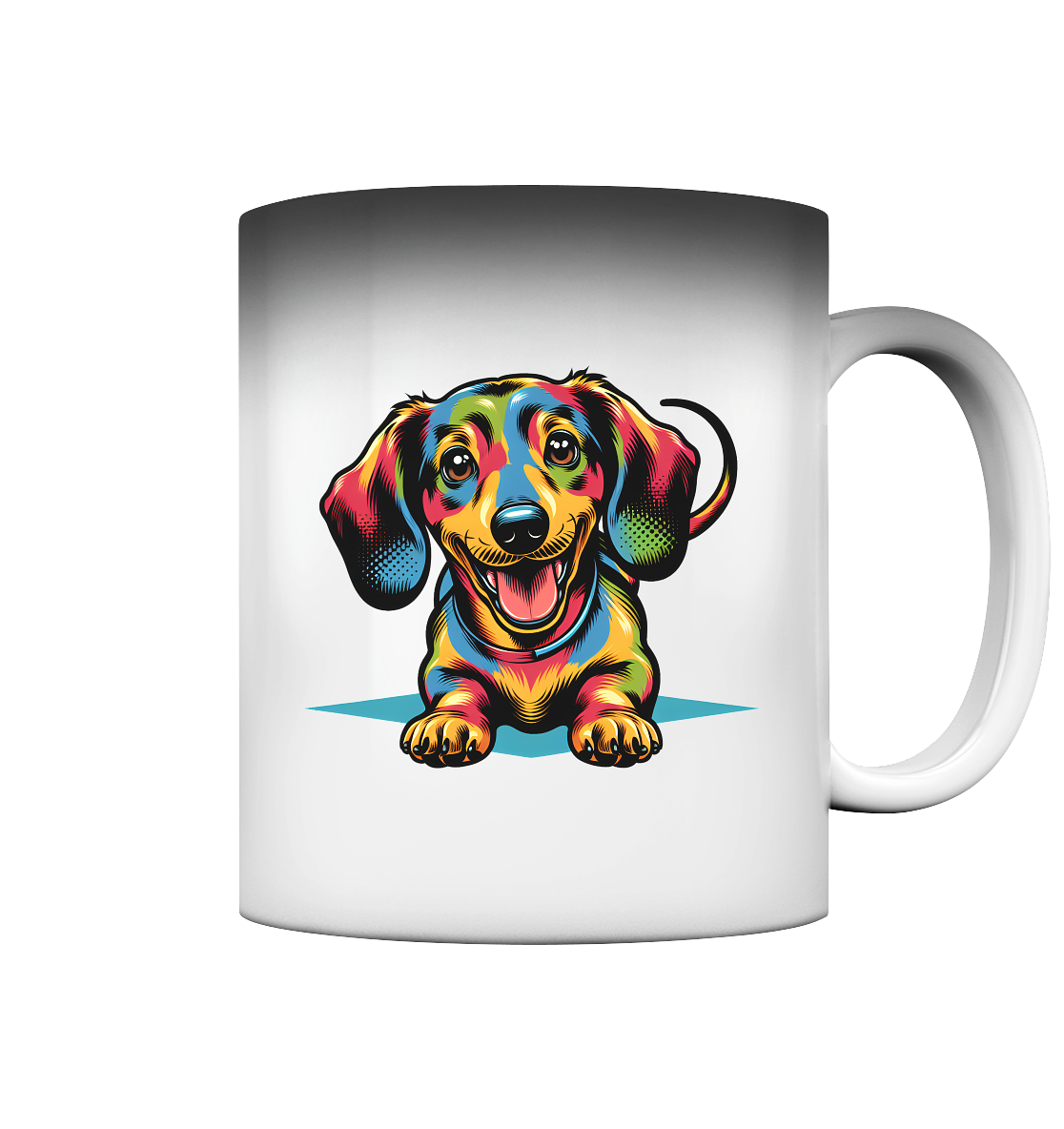Happy Dackel Pop Art - Magic Mug