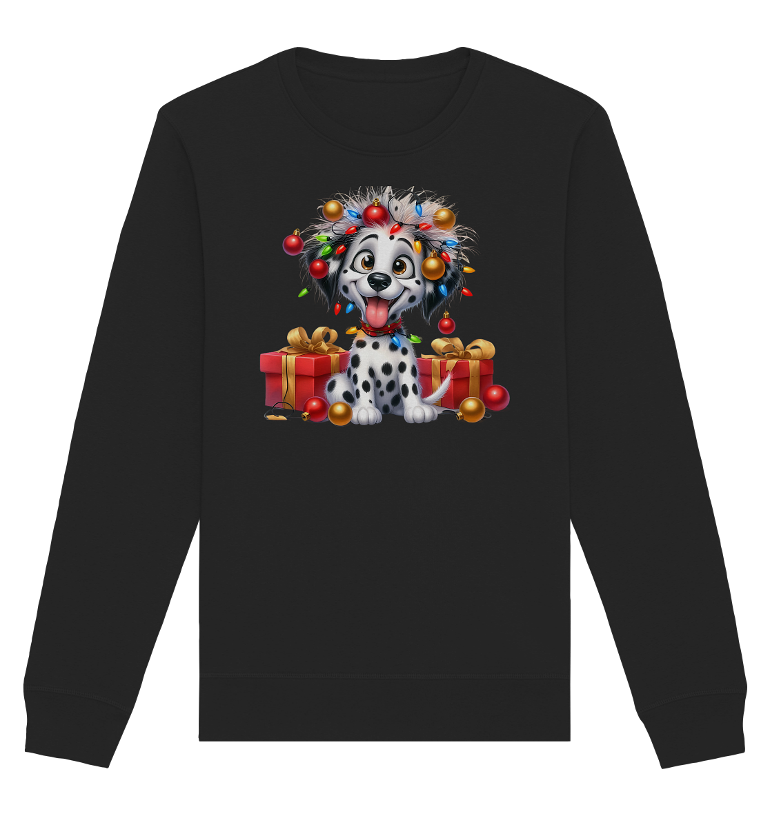 Ugly Christmas Weihnachten Dalmatiner - Organic Basic Unisex Sweatshirt
